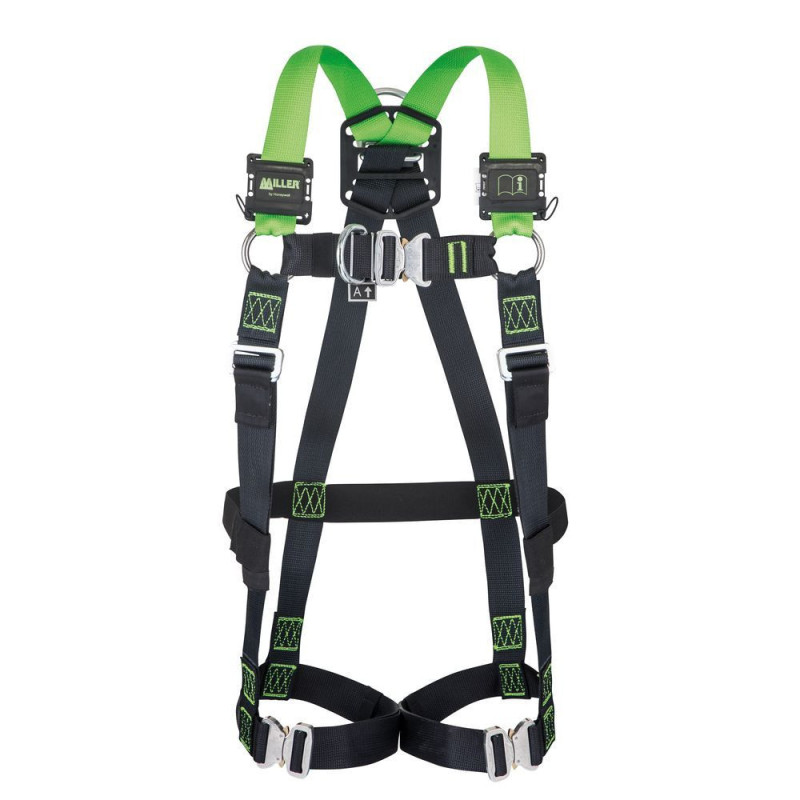 Harnais Miller H-Design 2 points avec boucles auto et 2 D métalliques Honeywell