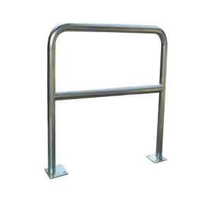 Barrière sécurité Viso avec platine et fixations - tube Ø 40 mm - galvanisé L 2000 x H1000 mm